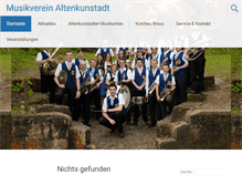 Tablet Screenshot of musikverein-altenkunstadt.de